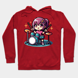 Drummer Girl Hoodie