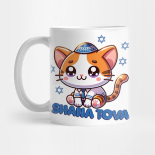 Cute Kitty Shana Tova Mug