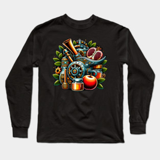 Steampunk Rosh Hashanah Long Sleeve T-Shirt
