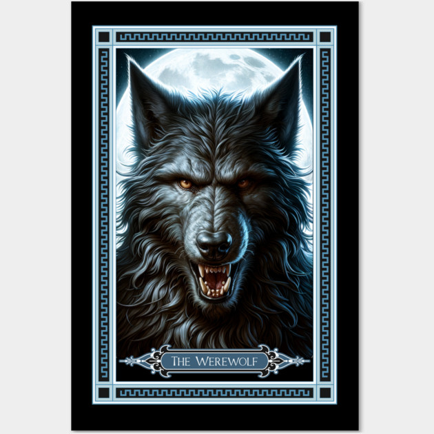 The Werewolf Tarot Card Wall Art by HolidayBug