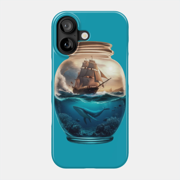 Ship in Jar Phone Case by animegirlnft