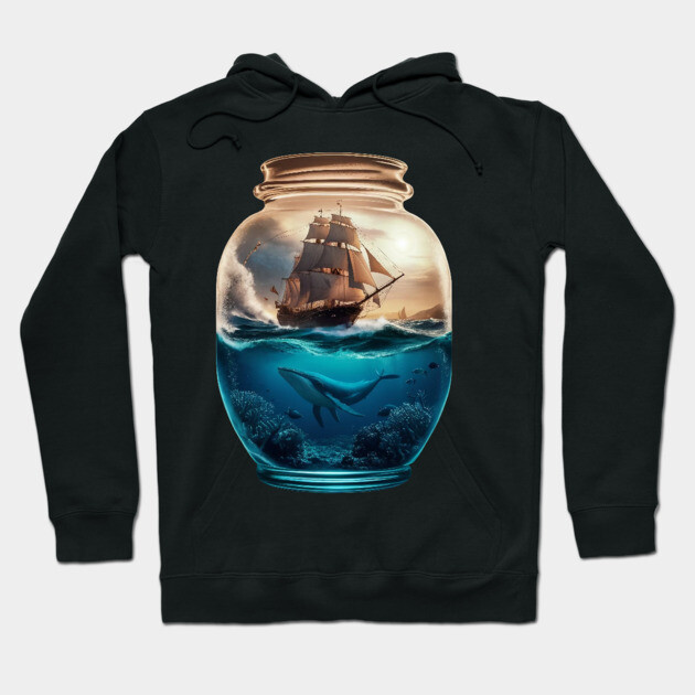 Ship in Jar Hoodie by animegirlnft