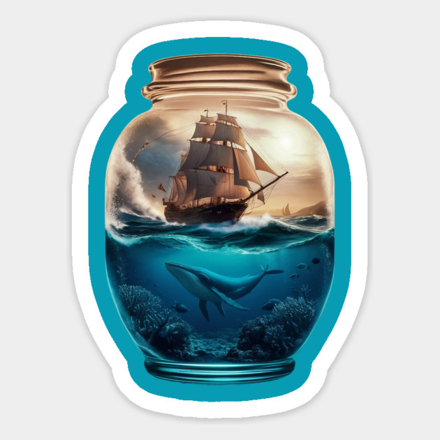 Ship in Jar Magnet by animegirlnft