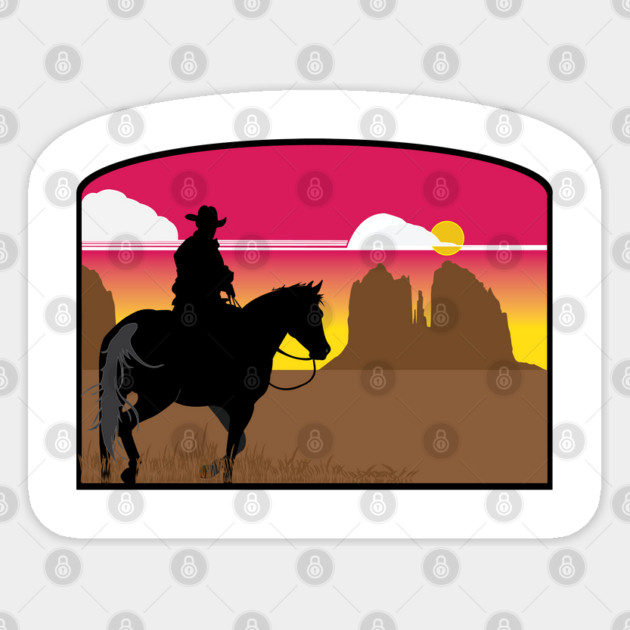Arizona Cowboy Sticker by DickinsonDesign