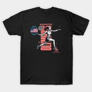 PARIS - Team USA - OLYMPICS 2024 - BADMINTON - 3 T-Shirt