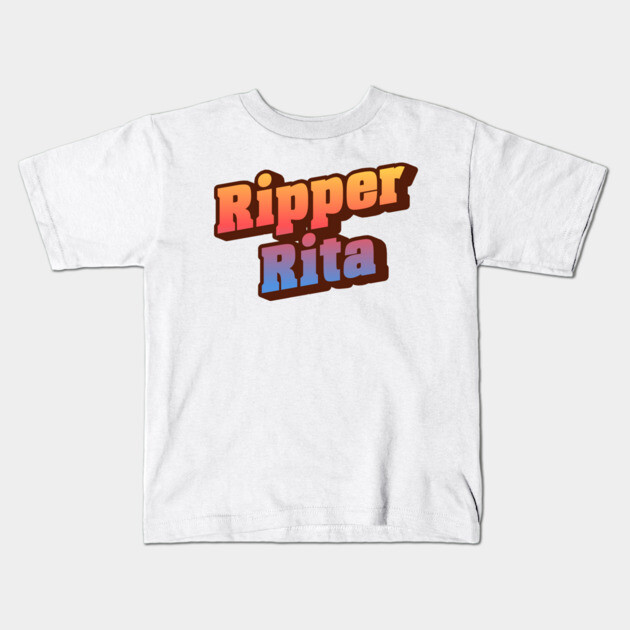 Ripper Rita Kids T-Shirt by Timeless Chaos