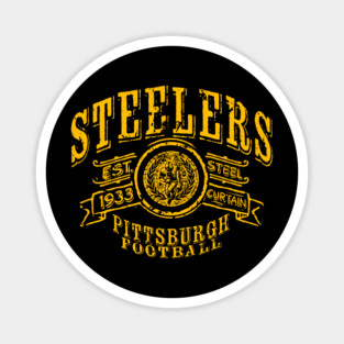 Steelers Vintage Football Magnet