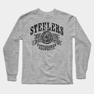 Steelers Vintage Football Long Sleeve T-Shirt