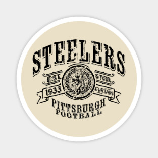 Steelers Vintage Football Magnet