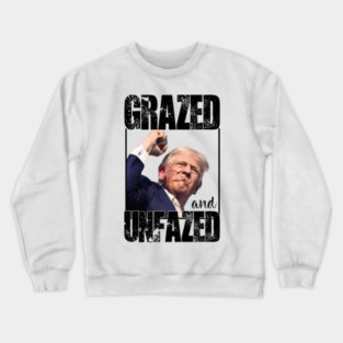 trump shot assassination Crewneck Sweatshirt