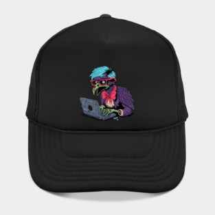 Zombie Computer Crow Hat