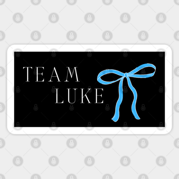 Team Luke - blue ribbon Sticker by Stars Hollow Mercantile