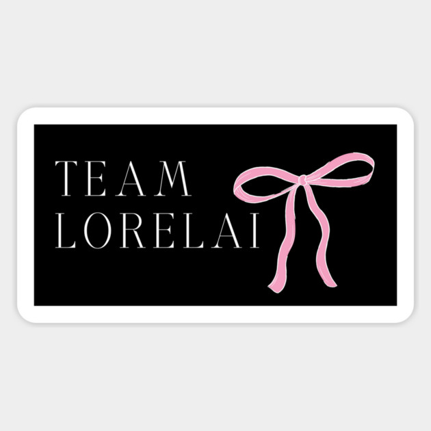 Team Lorelai - pink ribbon Magnet by Stars Hollow Mercantile