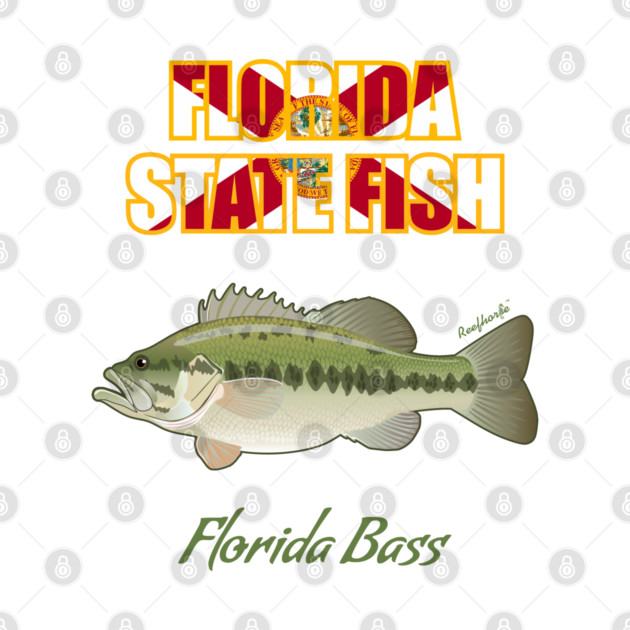 Florida State Freshwater Fish - Florida Bass by Reefhorse