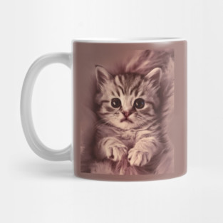 Expressive Eyes Baby Cat Mug