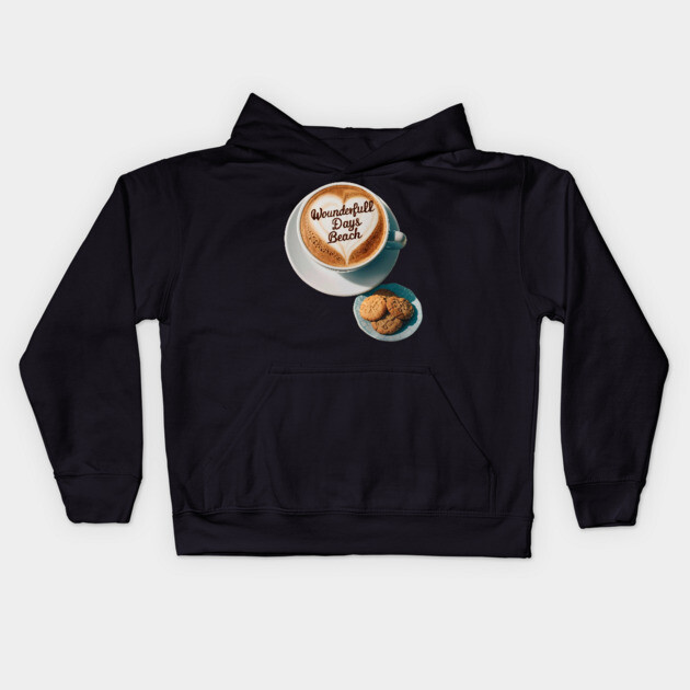 Art Hot  Latte Kids Hoodie by animegirlnft