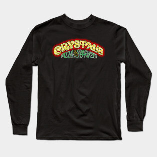 Crystals Pizza & Spaghetti Long Sleeve T-Shirt