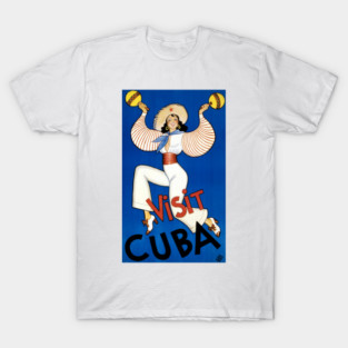 Vintage Travel Poster Visit Cuba T-Shirt