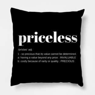 Priceless - Know Your Worth Pillow