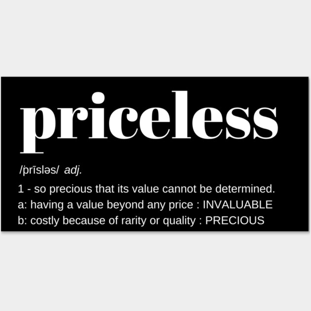 Priceless - Know Your Worth Wall Art by UrbanLifeApparel