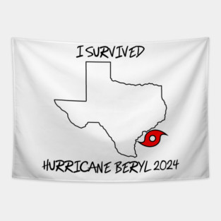 I Survived Hurricane BERYL 2024 Tapestry