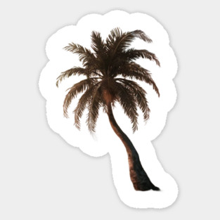 A Single Palm Tree Sticker