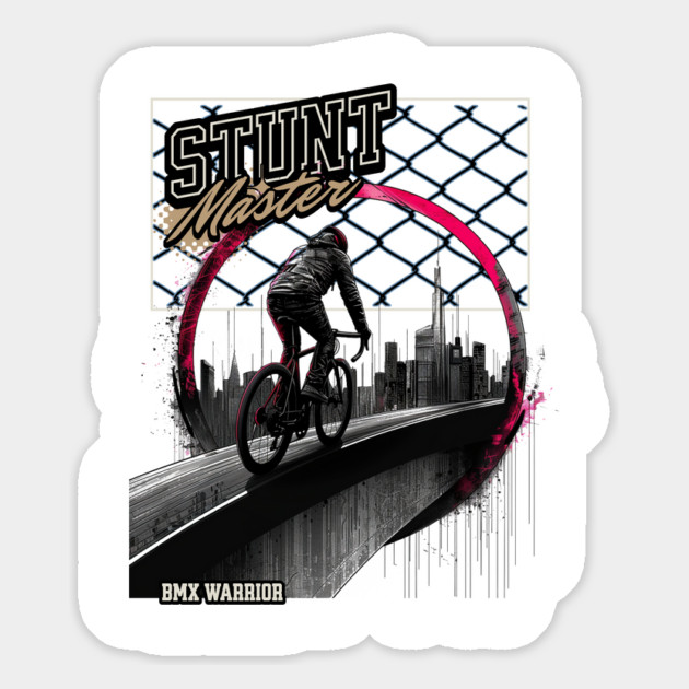 Stunt Master, BMX Warrior Magnet by Vinokurio
