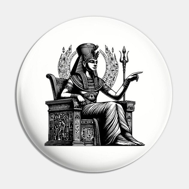 Osiris Egyptian god Pharoah Pin by UrbanLifeApparel