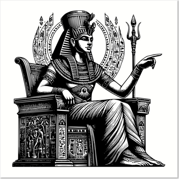 Osiris Egyptian god Pharoah Wall Art by UrbanLifeApparel