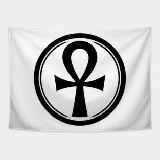 Ankh Egyptian Symbol Tapestry