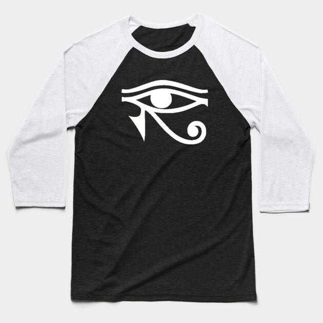 Eye of Horus - Egyptian Synbol Baseball T-Shirt by UrbanLifeApparel
