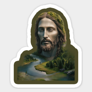 Jesus Christ  Green Magnet