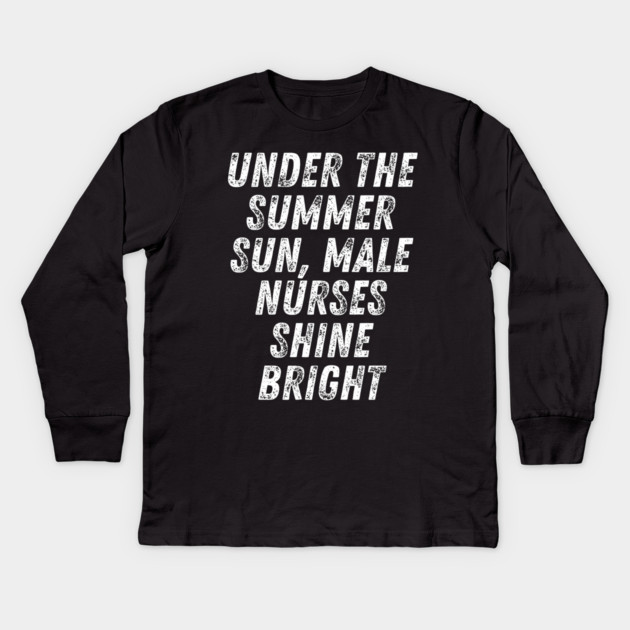 Summer nurse Kids Long Sleeve T-Shirt by BlackMeme94