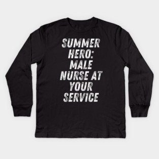 Summer nurse Kids Long Sleeve T-Shirt