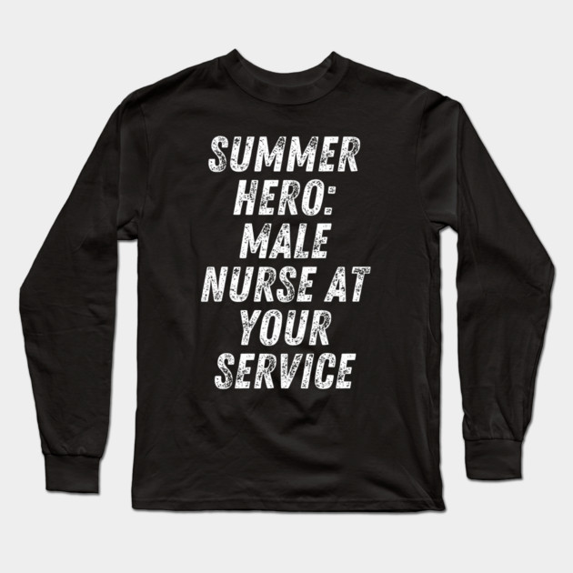 Summer nurse Long Sleeve T-Shirt by BlackMeme94