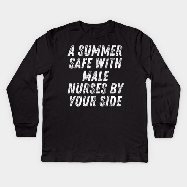 Summer nurse Kids Long Sleeve T-Shirt by BlackMeme94