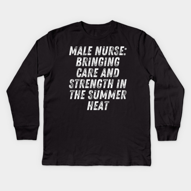 Summer nurse Kids Long Sleeve T-Shirt by BlackMeme94