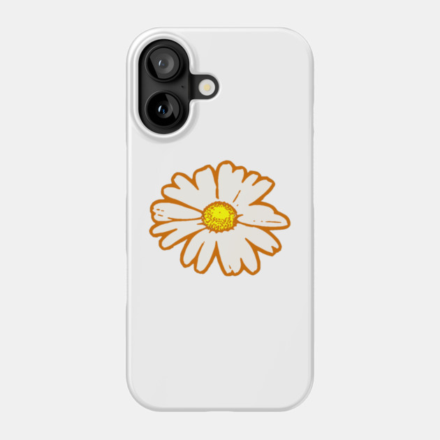 White Daisy Phone Case by DonWillisJrArt
