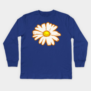 White Daisy Kids Long Sleeve T-Shirt