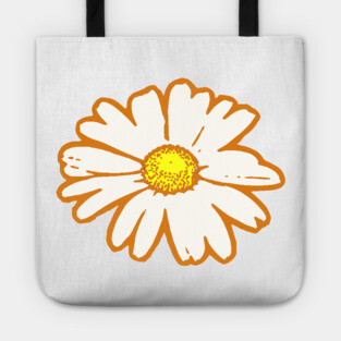 White Daisy Tote