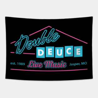 Road Double Funny 80s Deuce Tapestry