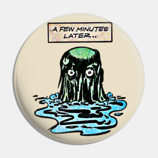 Vintage 50s Sci Fi Comic Art Illustration Pin