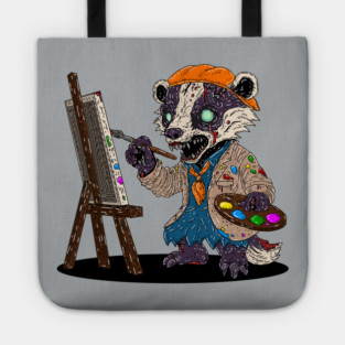 Zombie Badger Artist Tote
