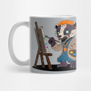Zombie Badger Artist Mug