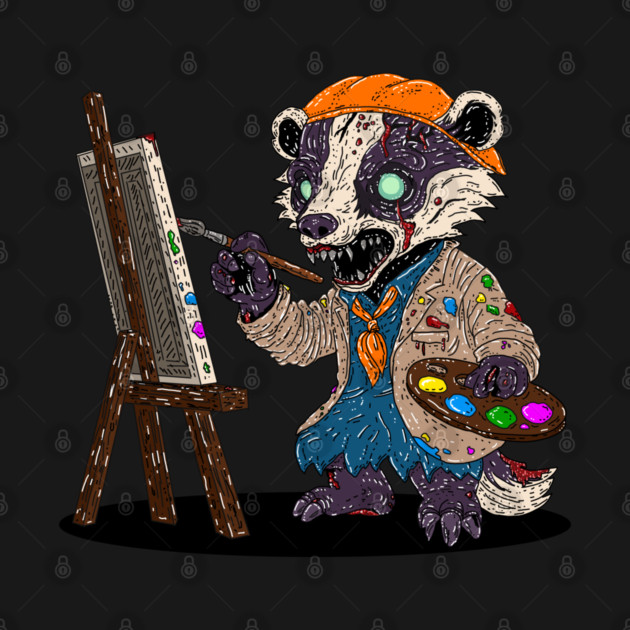 Zombie Badger Artist by H. R. Sinclair