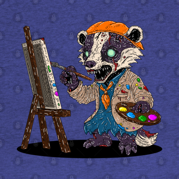 Zombie Badger Artist by H. R. Sinclair