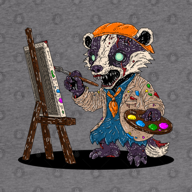 Zombie Badger Artist by H. R. Sinclair