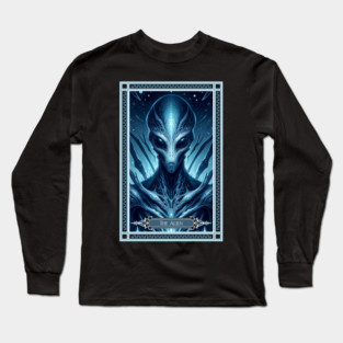 The Alien Tarot Card Long Sleeve T-Shirt