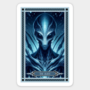 The Alien Tarot Card Sticker