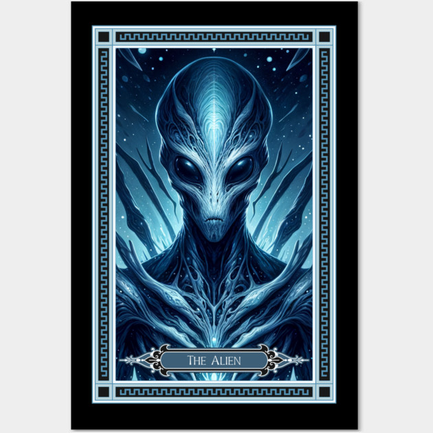 The Alien Tarot Card Wall Art by HolidayBug